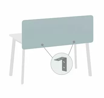 ФЛЕКС/FLEX Экран стола ДСП 158 20 СЕРО-ГОЛУБОЙ