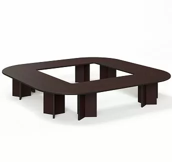 ЛЕГНО/LEGNO Стол переговоров 416х416 ПАЛИСАНДР